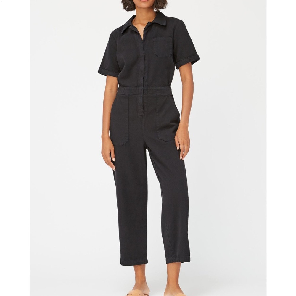 LACAUSA milwood jumpsuit in tar